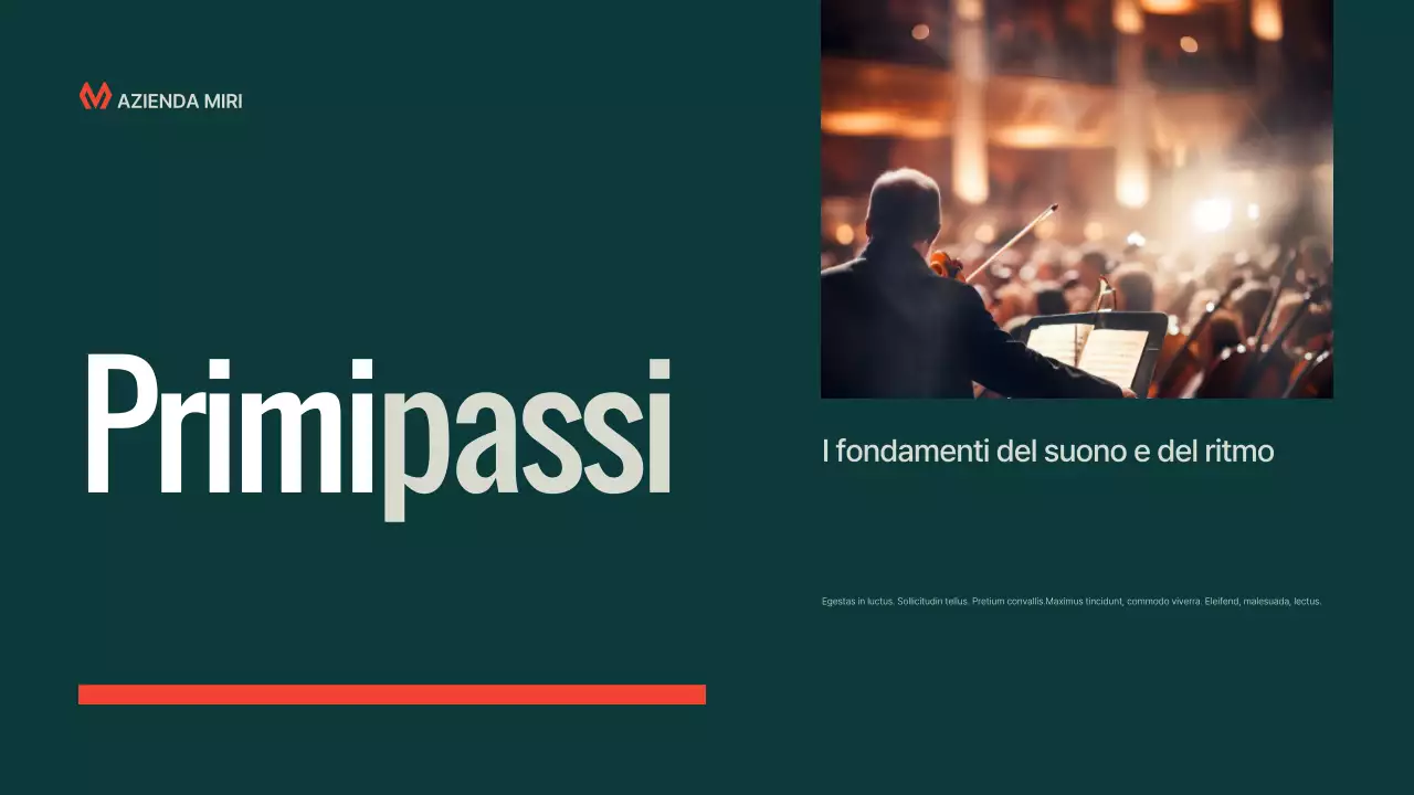 Presentazione della conferenza di musica moderna Teal