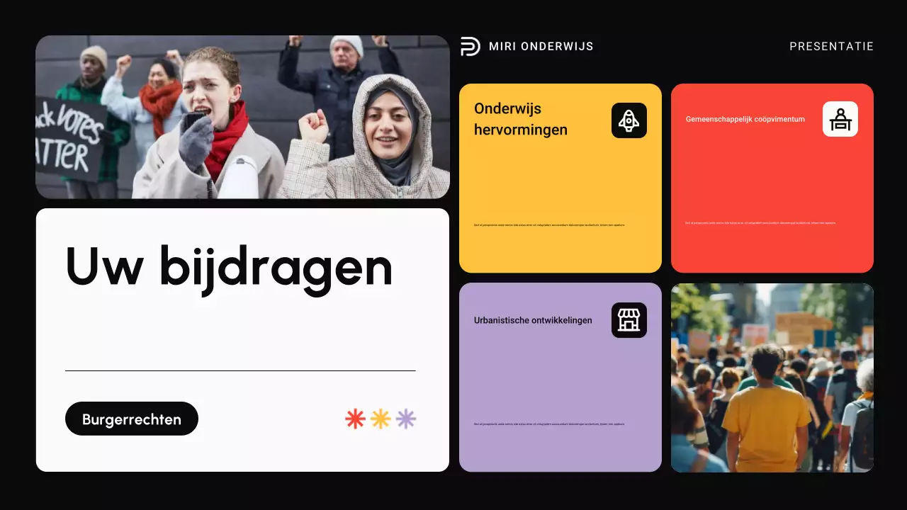 Zwart en rood Moderne burgerrechtenbewegingen over de hele wereld