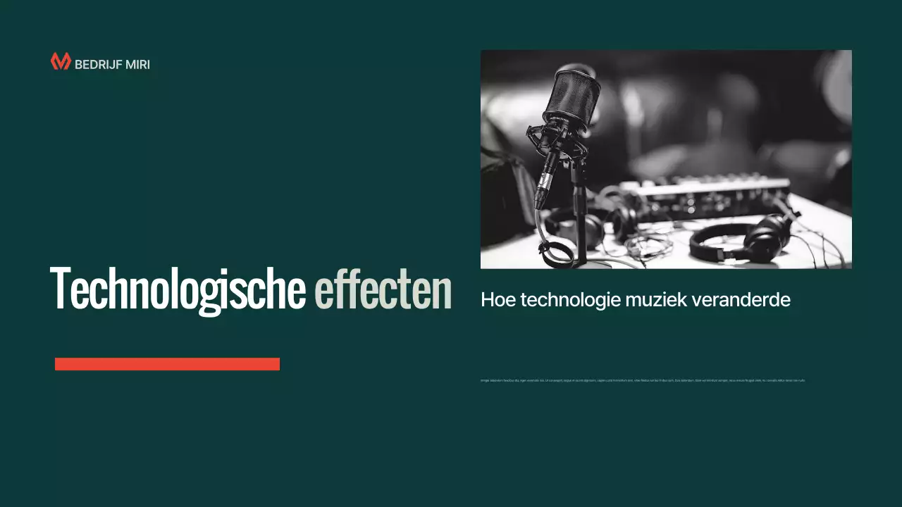 Teal Moderne Muziek Lezing