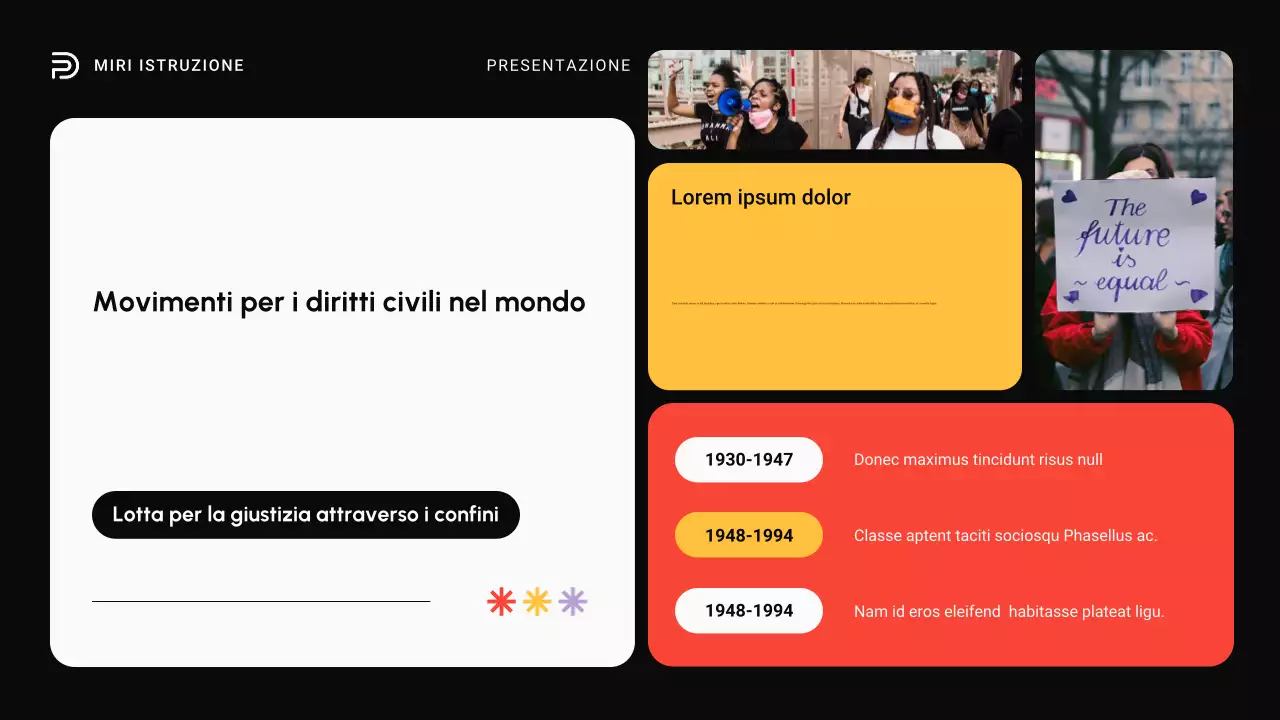 Nero e rosso I moderni movimenti per i diritti civili nel mondo