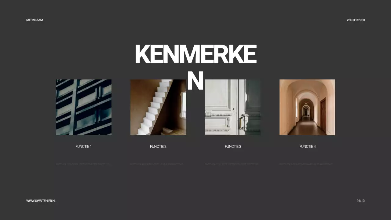 Beige moderne productcatalogus