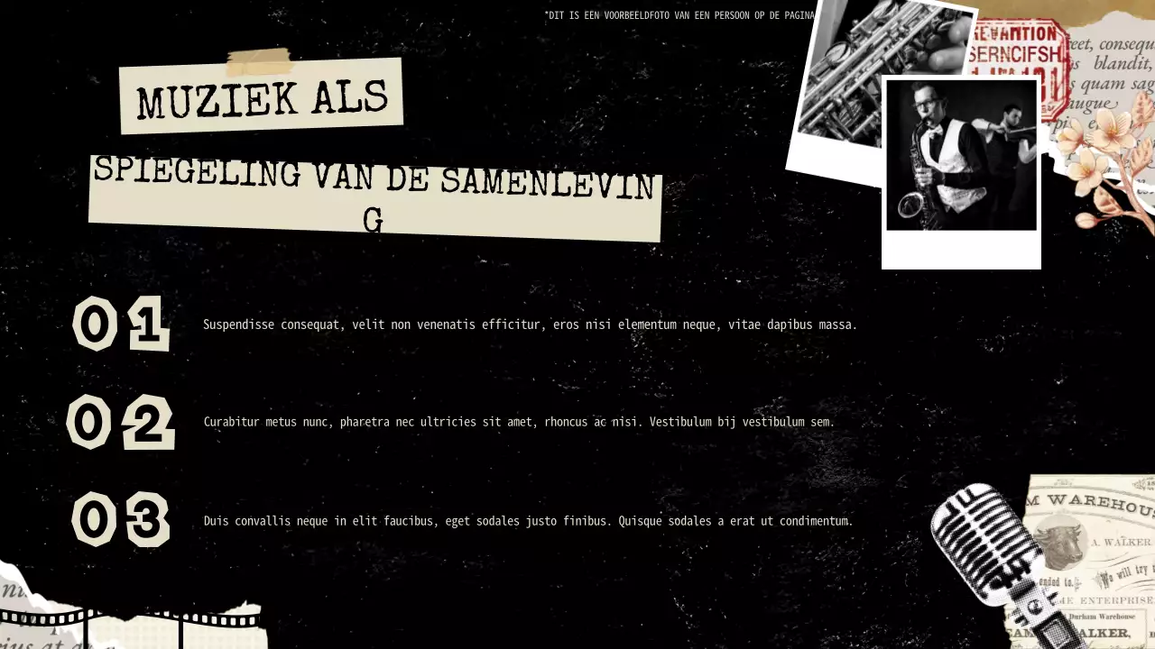 Presentatie over oude muziekgeschiedenis