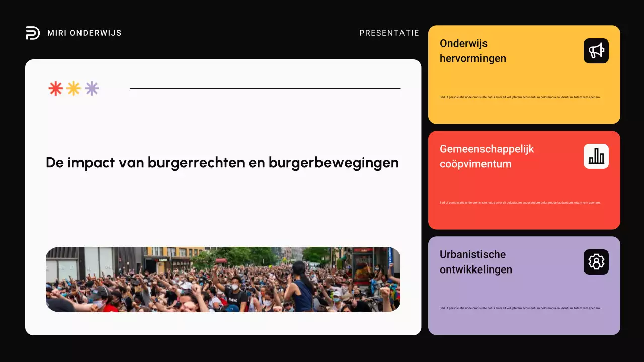 Zwart en rood Moderne burgerrechtenbewegingen over de hele wereld