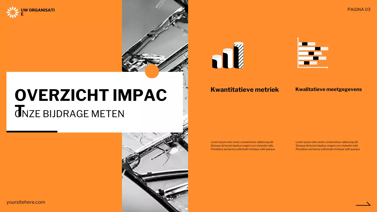 zwart modern non-profit presentatie