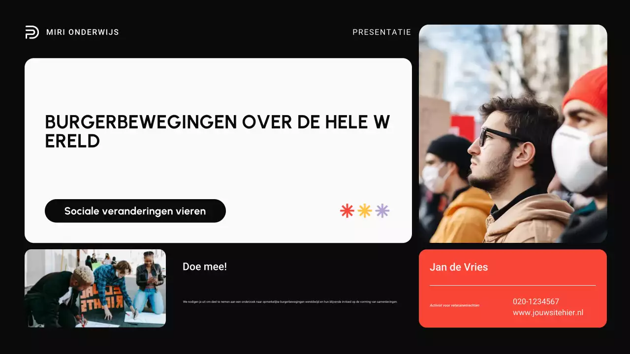 Zwart en rood Moderne burgerrechtenbewegingen over de hele wereld