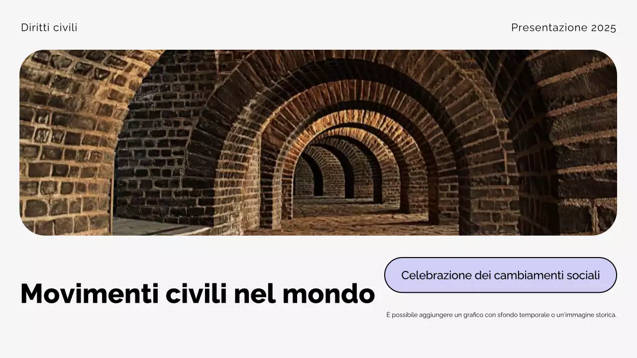 Presentazione del Movimento per i diritti civili moderno Beige