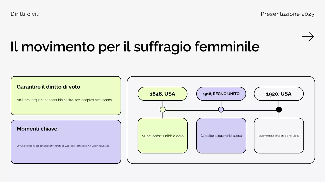 Presentazione del Movimento per i diritti civili moderno Beige