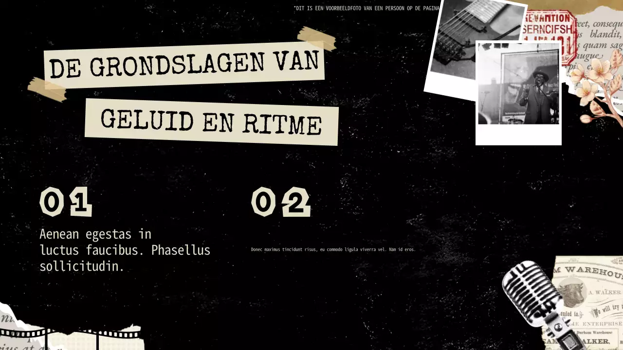 Presentatie over oude muziekgeschiedenis