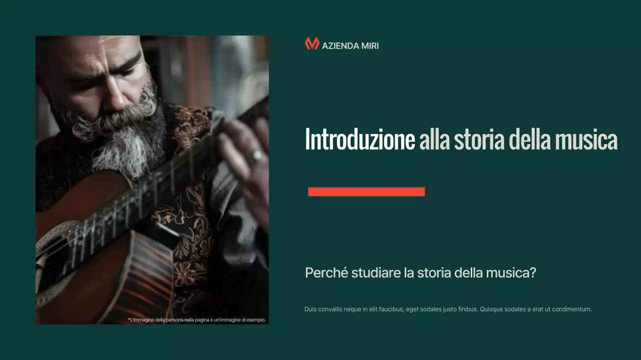 Presentazione della conferenza di musica moderna Teal