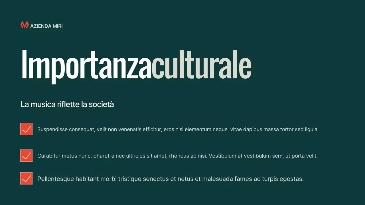 Presentazione della conferenza di musica moderna Teal