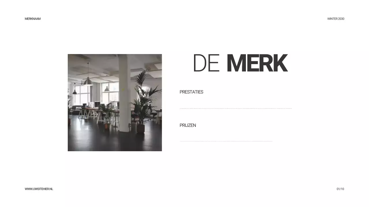 Beige moderne productcatalogus