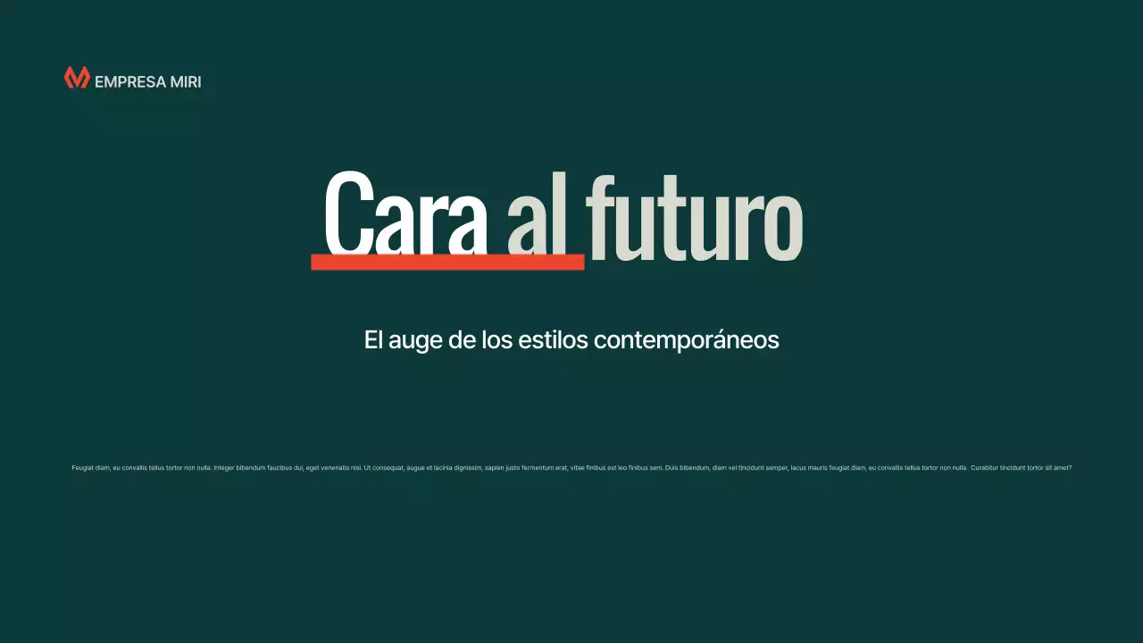 Presentación de la conferencia Teal Modern Music