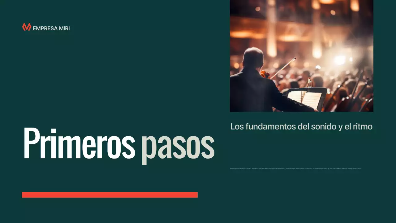 Presentación de la conferencia Teal Modern Music