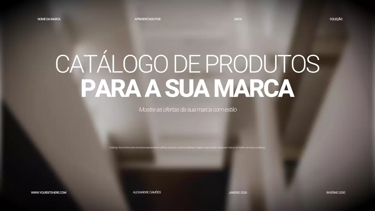 Catálogo de produtos Bege Moderno