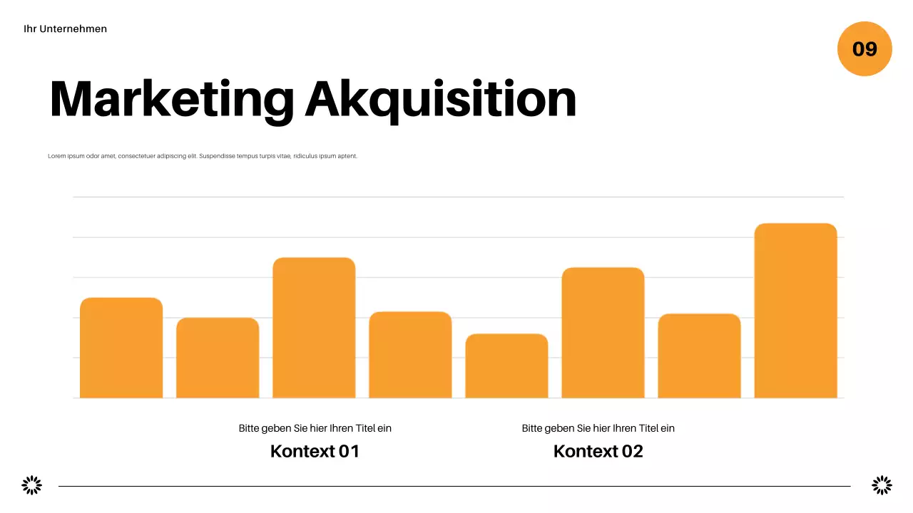 geometrischer Marketingbericht der Marine