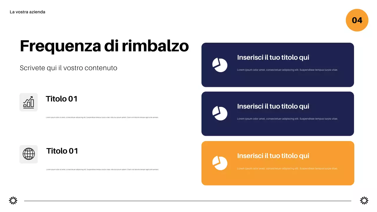 rapporto di marketing geometrico della marina