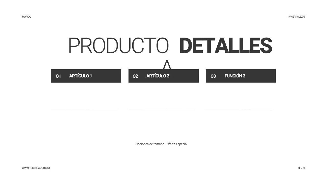 Catálogo de productos Beige Modern