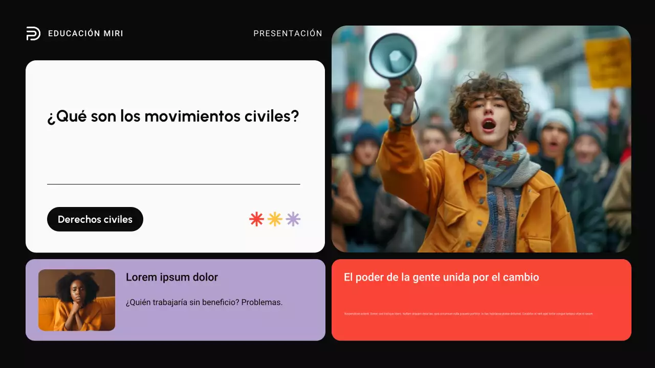 Negro y Rojo Movimientos modernos de derechos civiles en todo el mundo