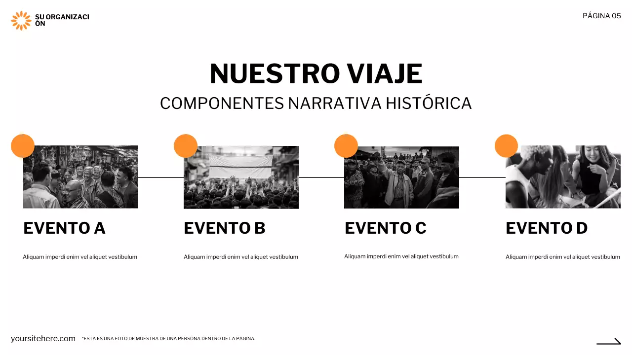 presentación negra moderna sin ánimo de lucro