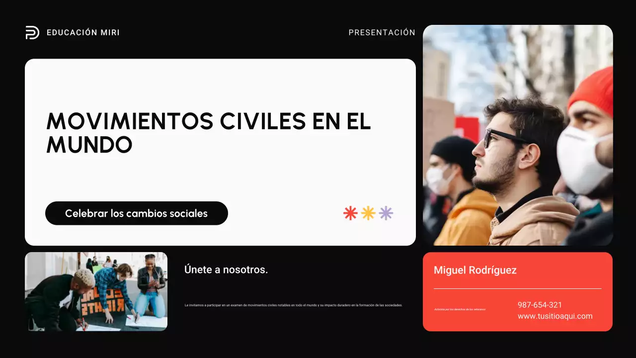 Negro y Rojo Movimientos modernos de derechos civiles en todo el mundo