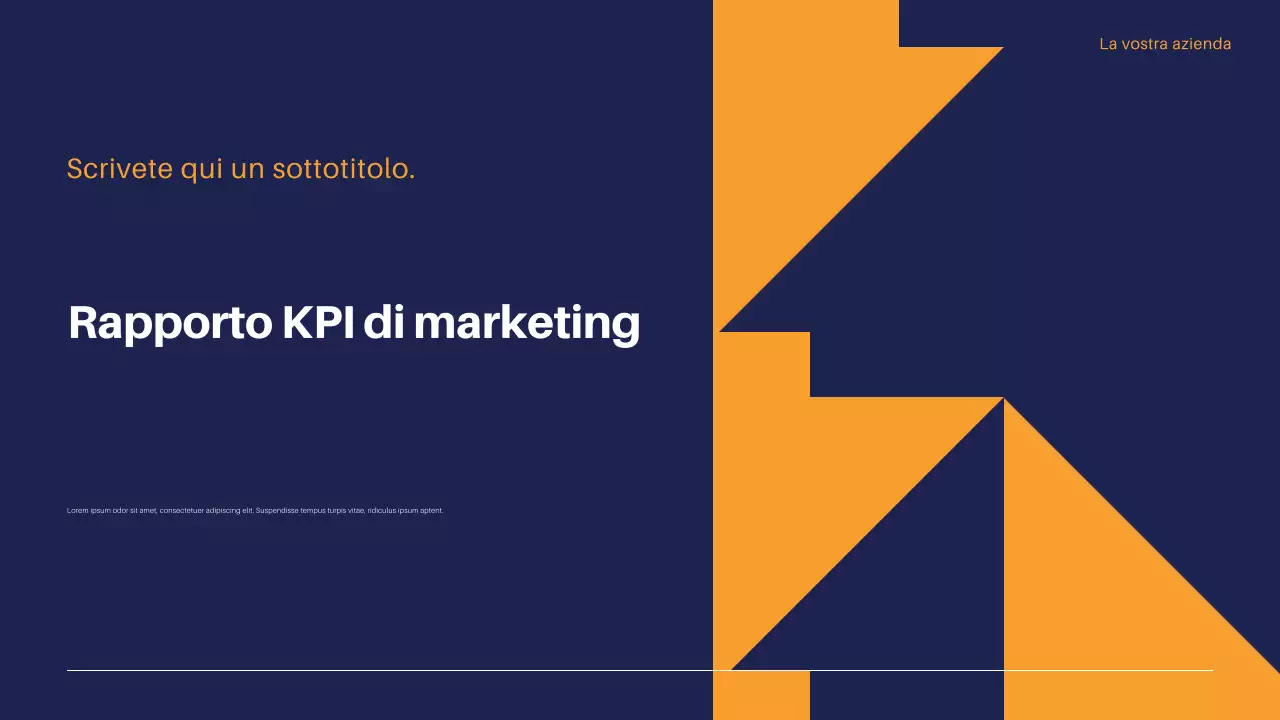 rapporto di marketing geometrico della marina