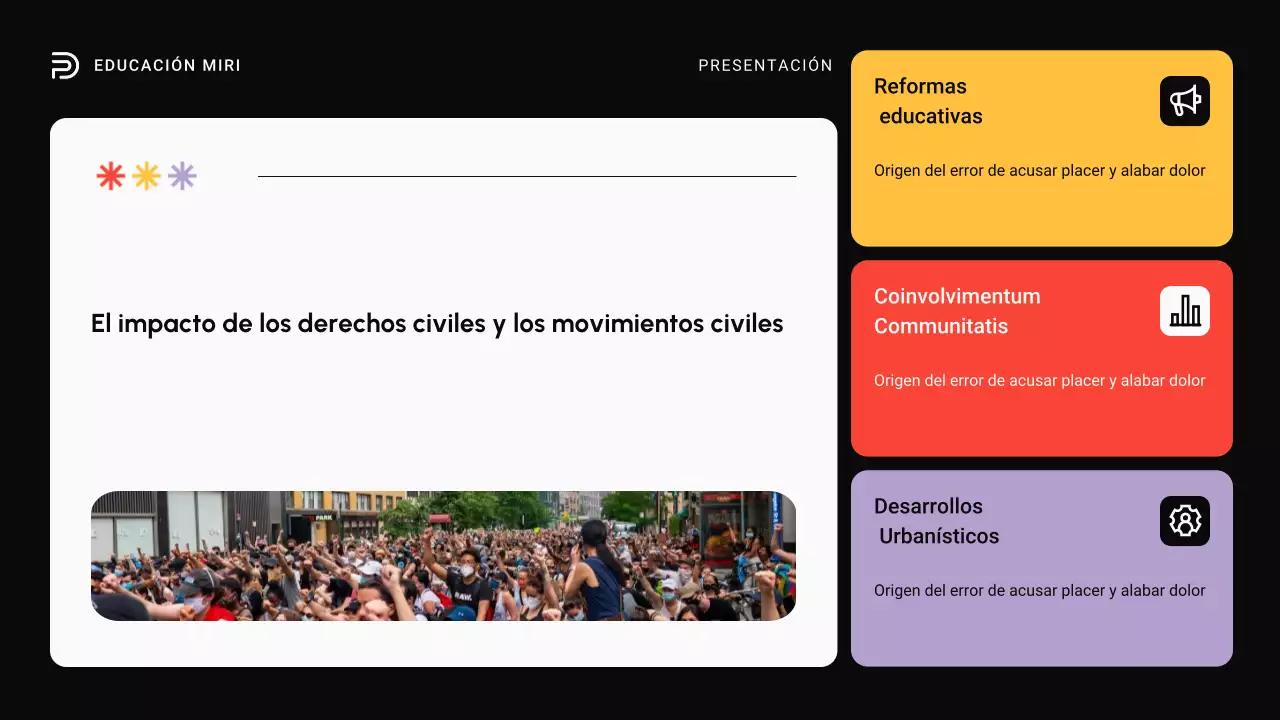 Negro y Rojo Movimientos modernos de derechos civiles en todo el mundo