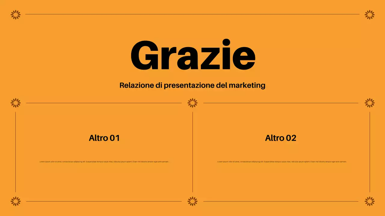 rapporto di marketing geometrico della marina