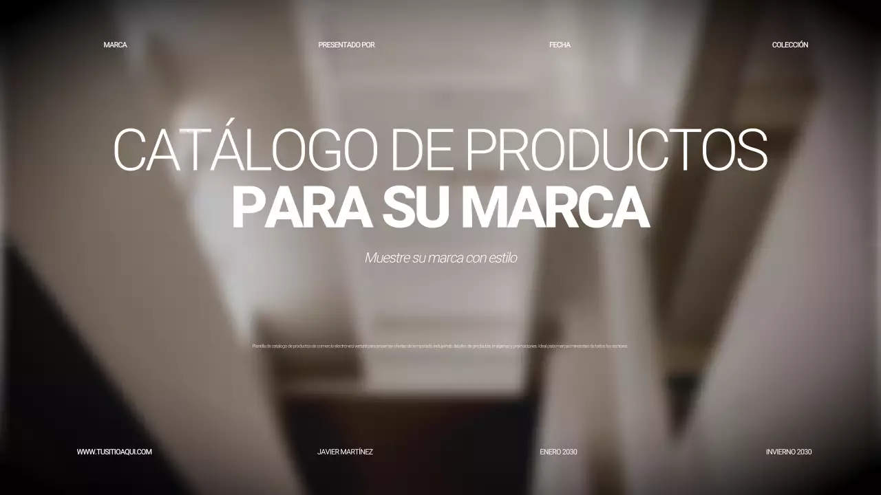 Catálogo de productos Beige Modern