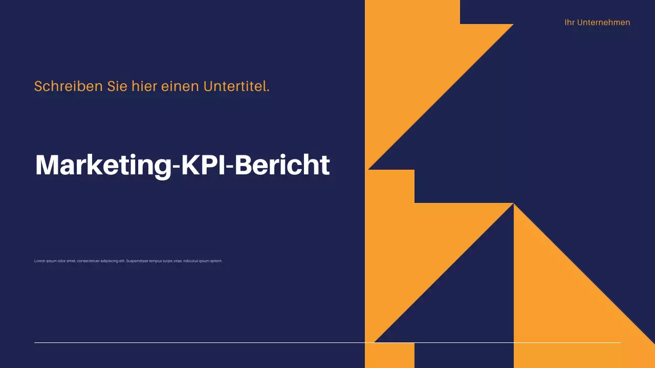 geometrischer Marketingbericht der Marine