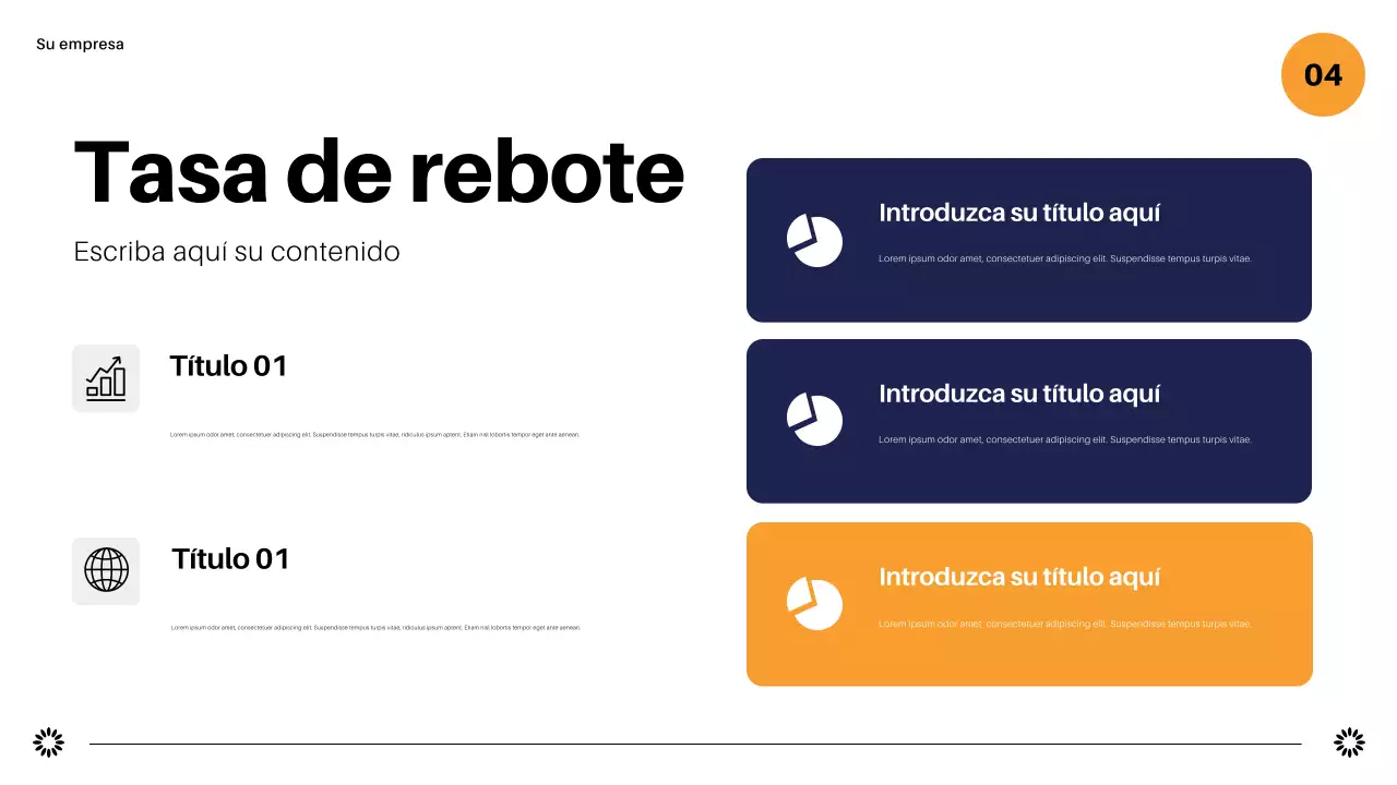 informe de marketing de navy geometric