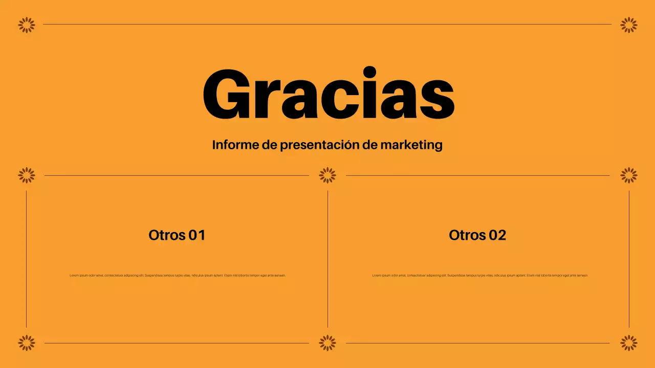 informe de marketing de navy geometric