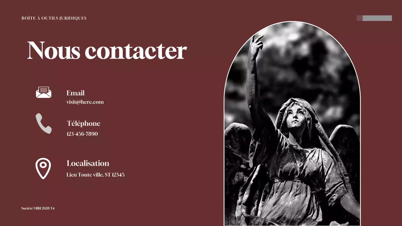 Présentation de la boîte à outils de conseil juridique de Maroon Professional