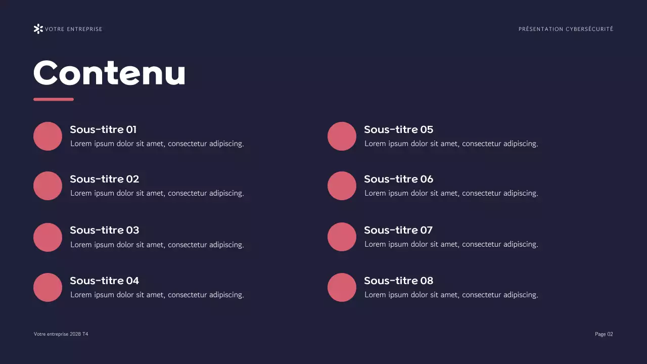 Présentation de l'agence de cybersécurité Purple Modern