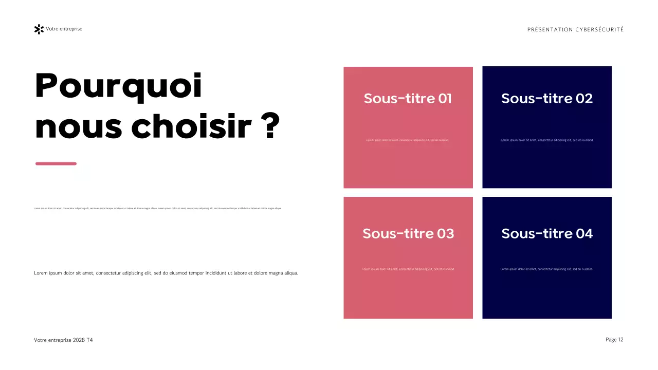 Présentation de l'agence de cybersécurité Purple Modern