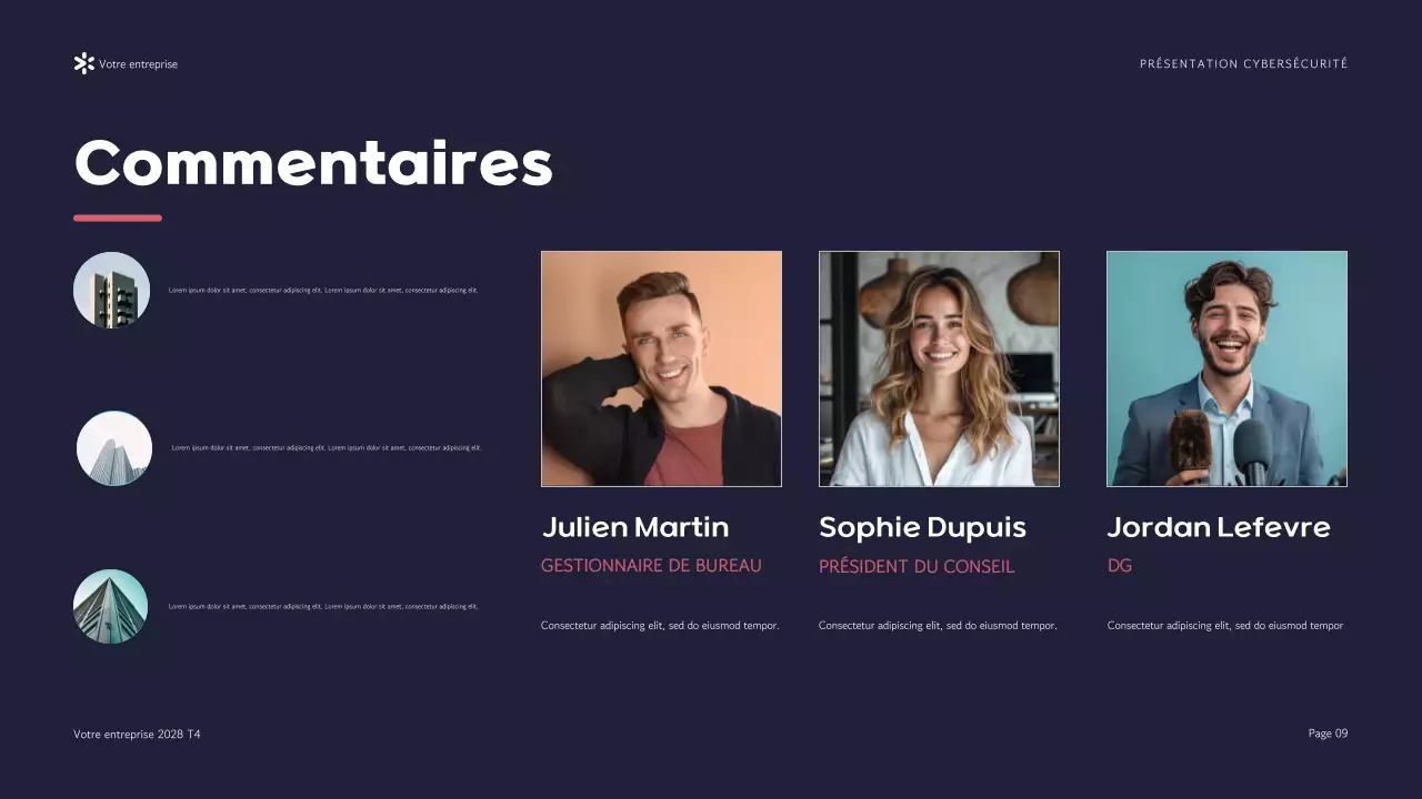 Présentation de l'agence de cybersécurité Purple Modern