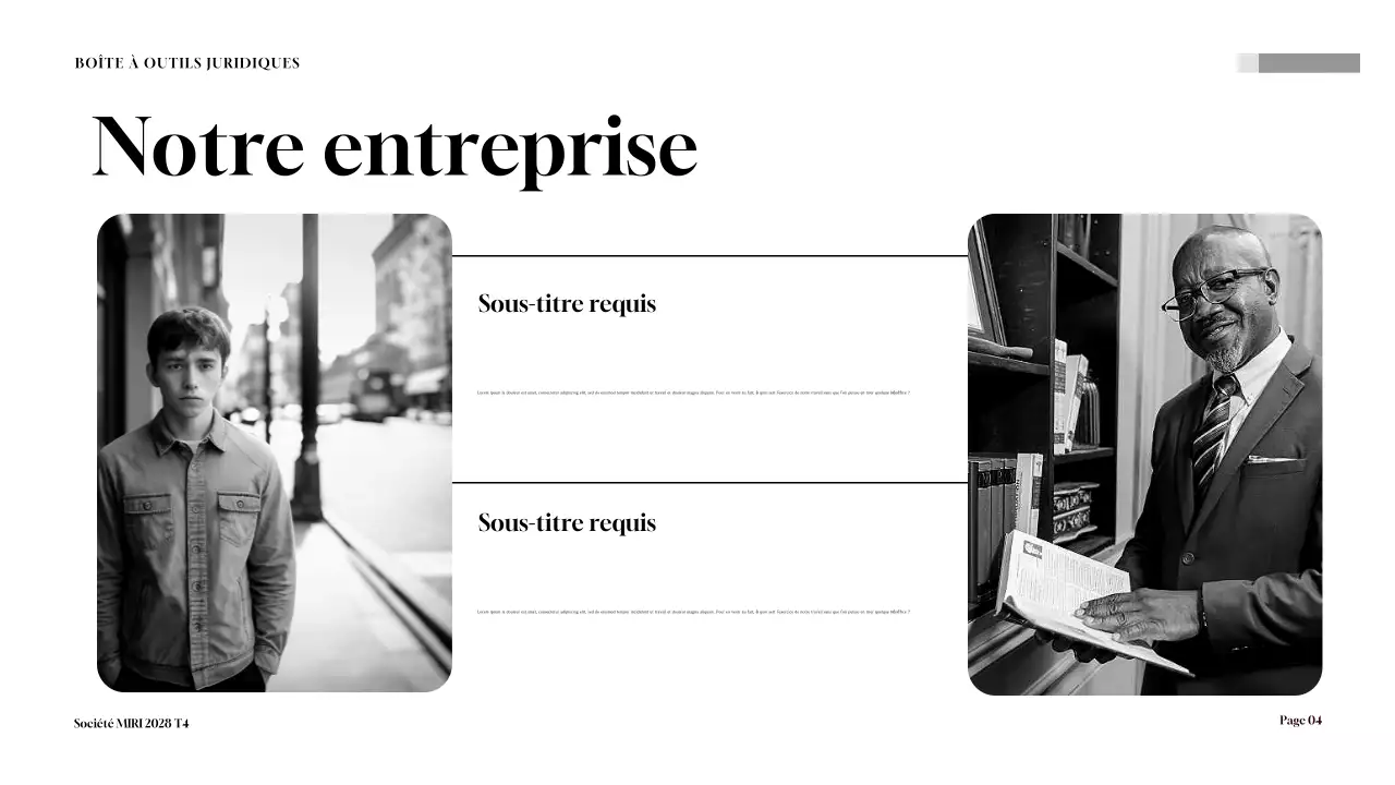 Présentation de la boîte à outils de conseil juridique de Maroon Professional