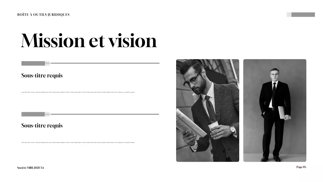 Présentation de la boîte à outils de conseil juridique de Maroon Professional