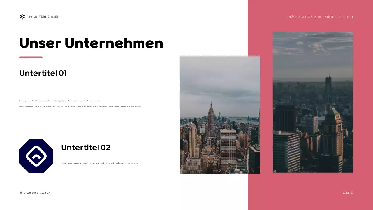 Lila Moderne Cybersicherheitsagentur Präsentation