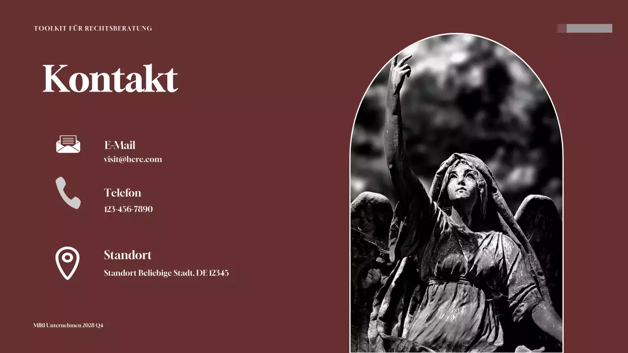 Maroon Professional Legal Consulting Toolkit Präsentation