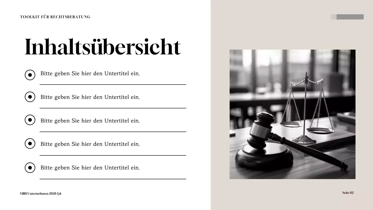 Maroon Professional Legal Consulting Toolkit Präsentation