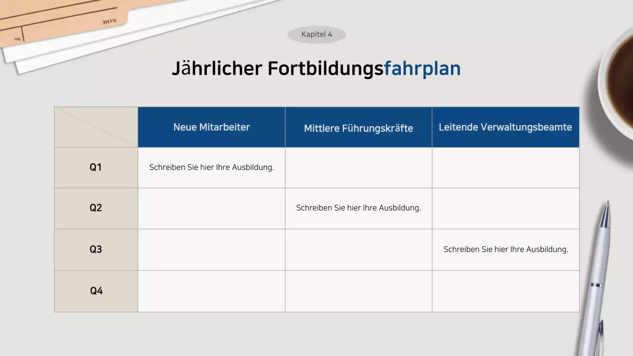 Graue saubere Ausbildungsvorschläge