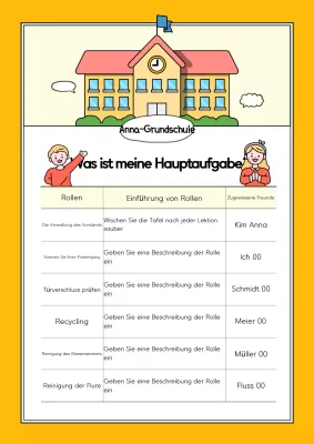 Gelbes süßes Schulposter