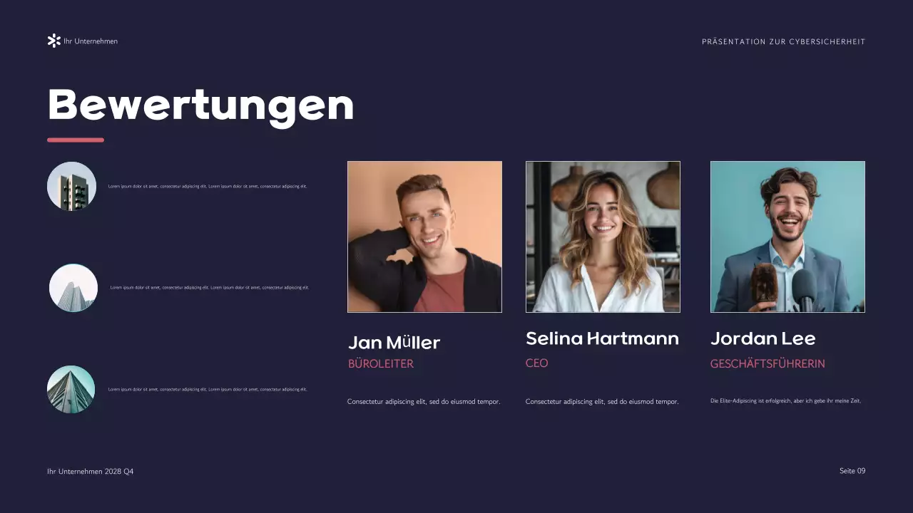 Lila Moderne Cybersicherheitsagentur Präsentation