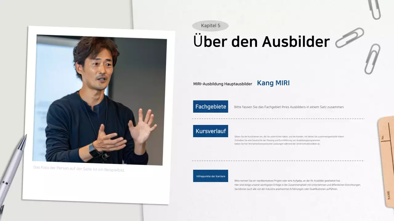 Graue saubere Ausbildungsvorschläge