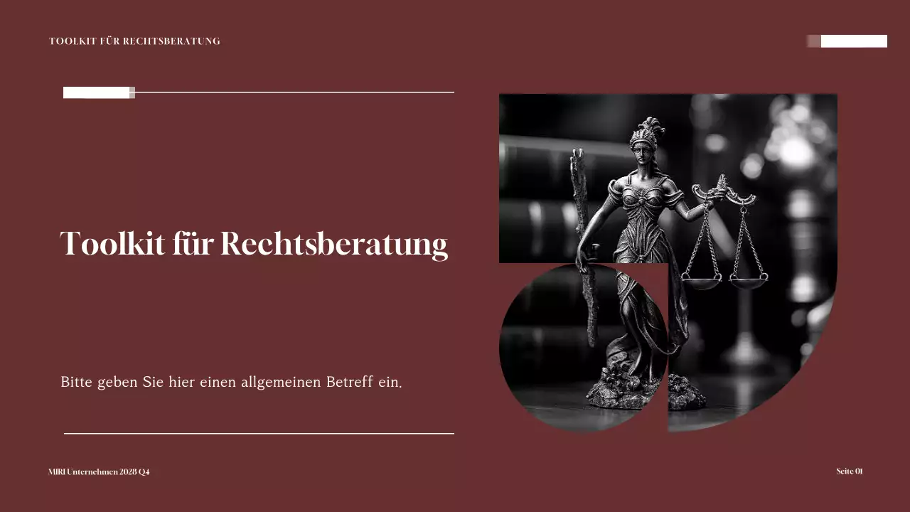 Maroon Professional Legal Consulting Toolkit Präsentation