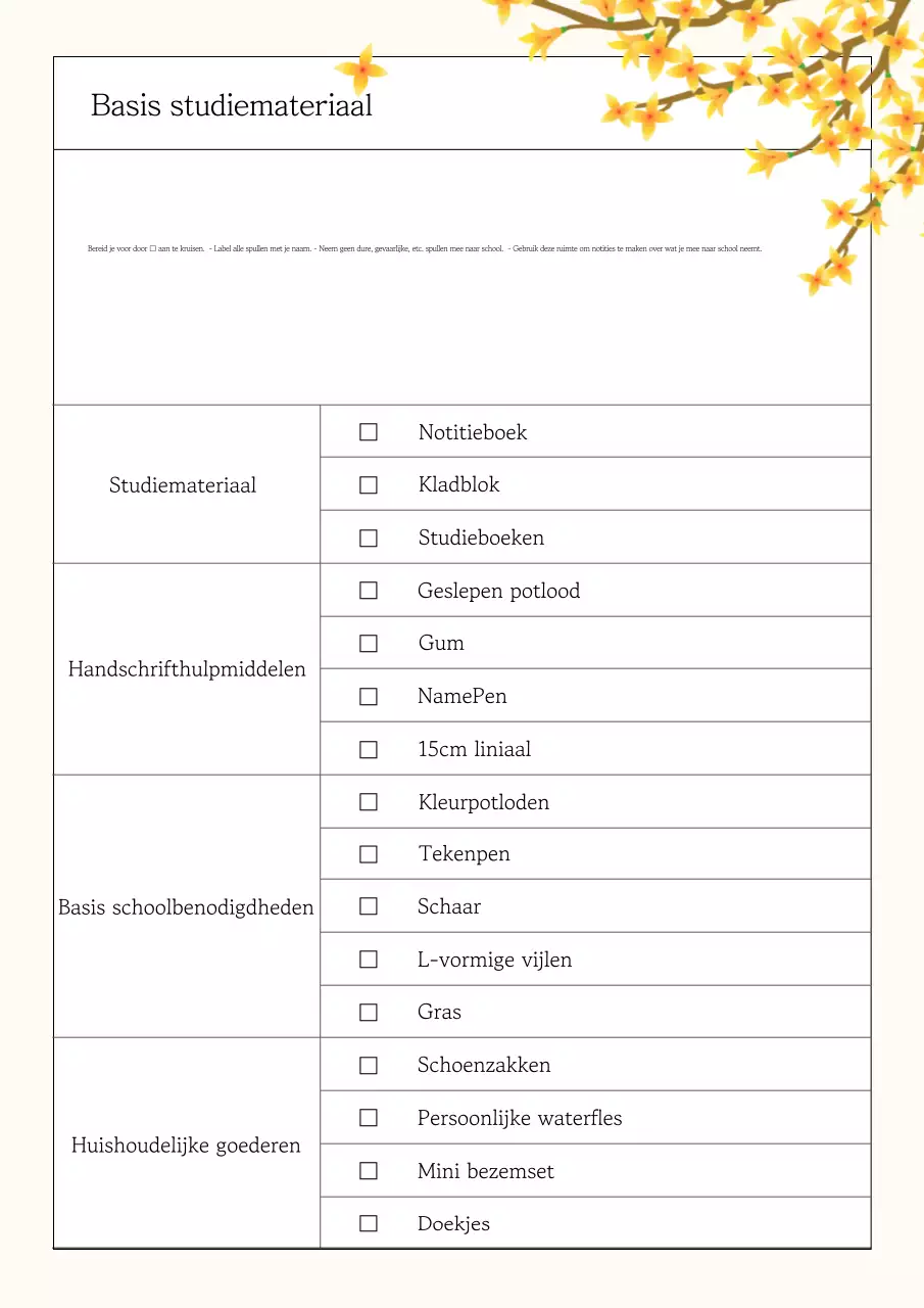 Beige eenvoudige schoolbrief lesmateriaal