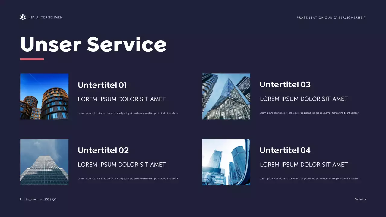 Lila Moderne Cybersicherheitsagentur Präsentation