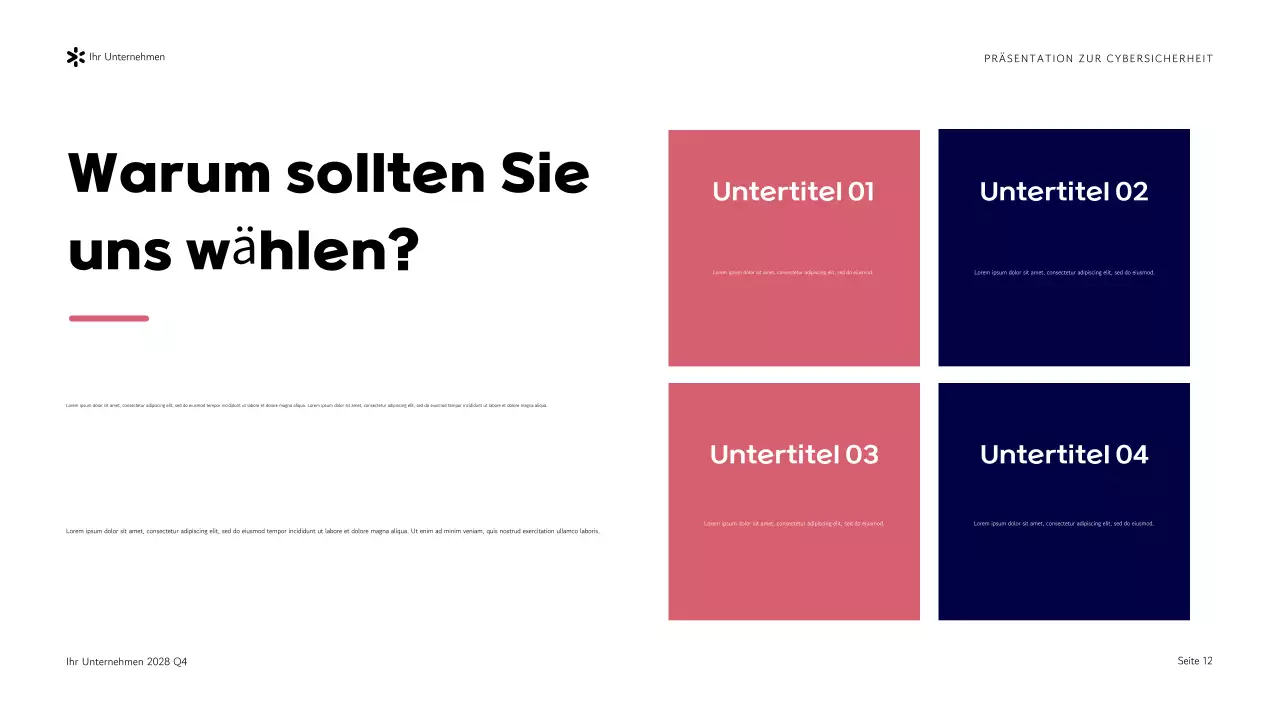 Lila Moderne Cybersicherheitsagentur Präsentation