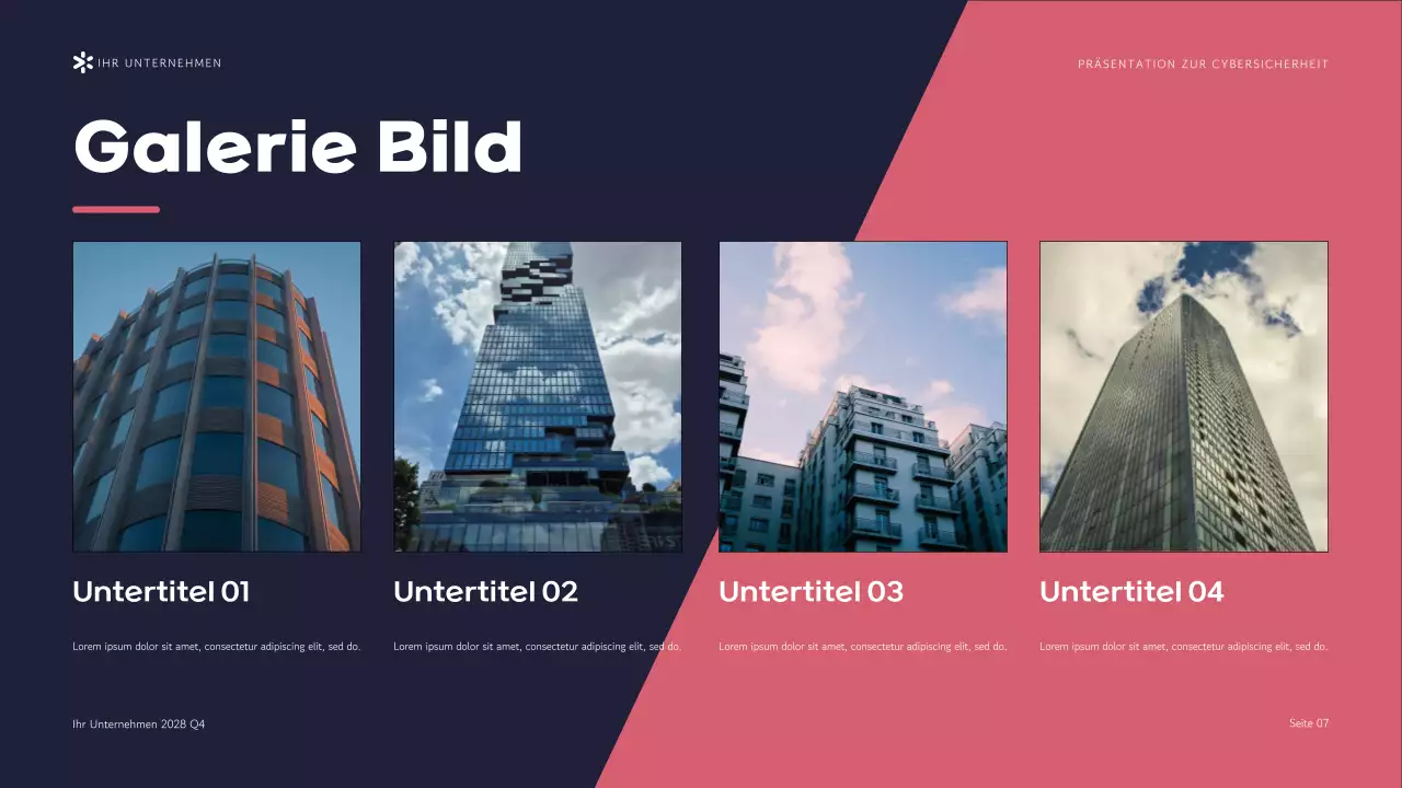 Lila Moderne Cybersicherheitsagentur Präsentation