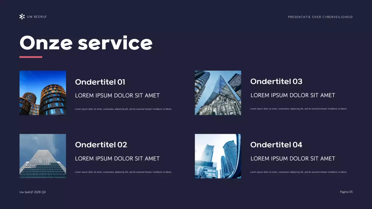 Presentatie Purple Modern Cyber Security Agency